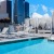 rooftop pool with city views